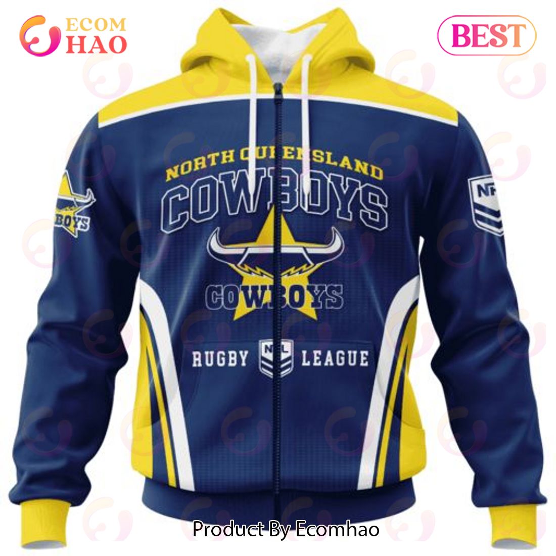 NRL North Queensland Cowboys Special Sideline Design 3D Hoodie