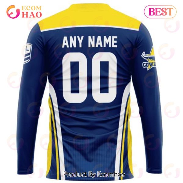 NRL North Queensland Cowboys Special Sideline Design 3D Hoodie