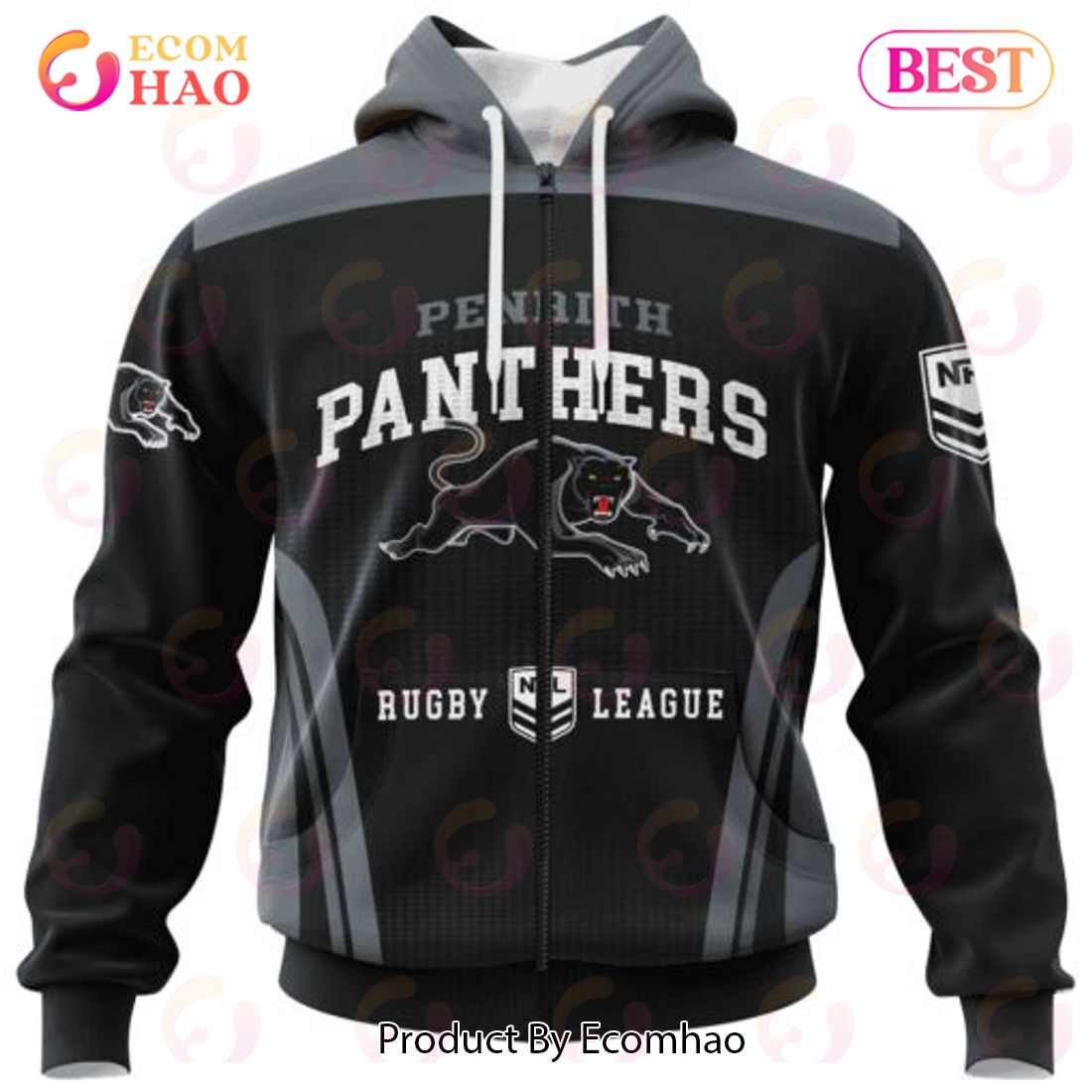 NRL Penrith Panthers Special Sideline Design 3D Hoodie