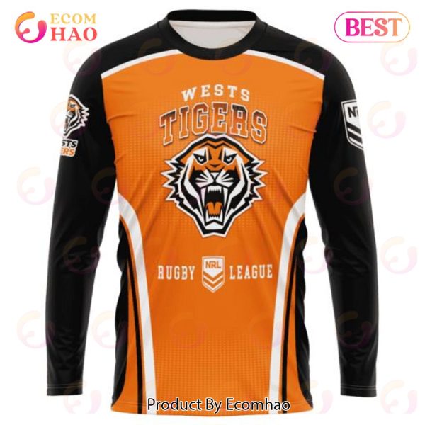 NRL Wests Tigers Special Sideline Design 3D Hoodie