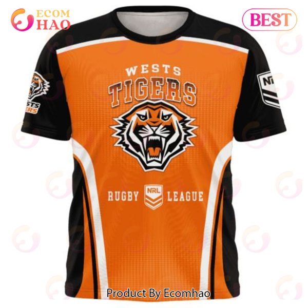 NRL Wests Tigers Special Sideline Design 3D Hoodie