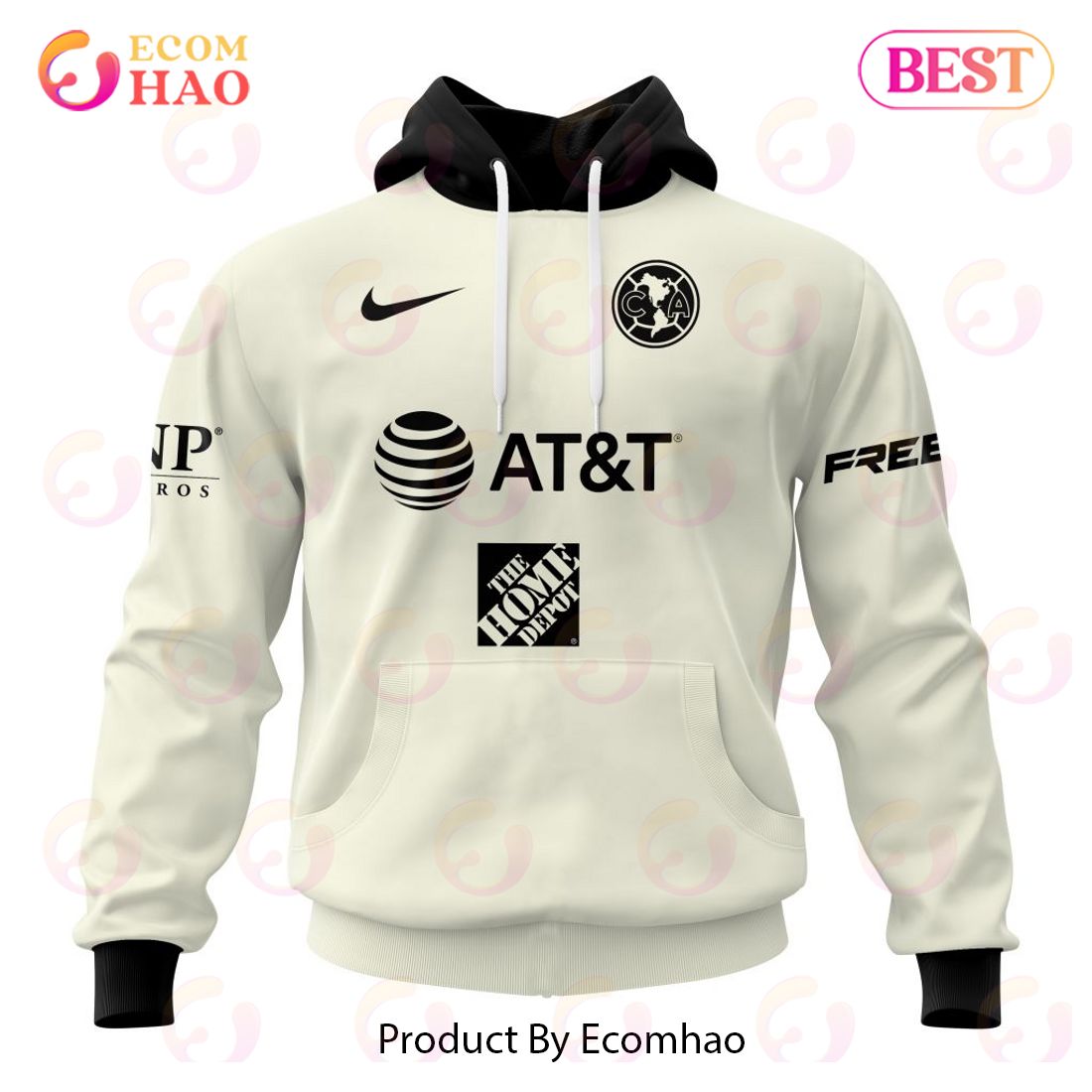 LIGA MX Club America 2023 – 2024 Away Aztec Design 3D Hoodie