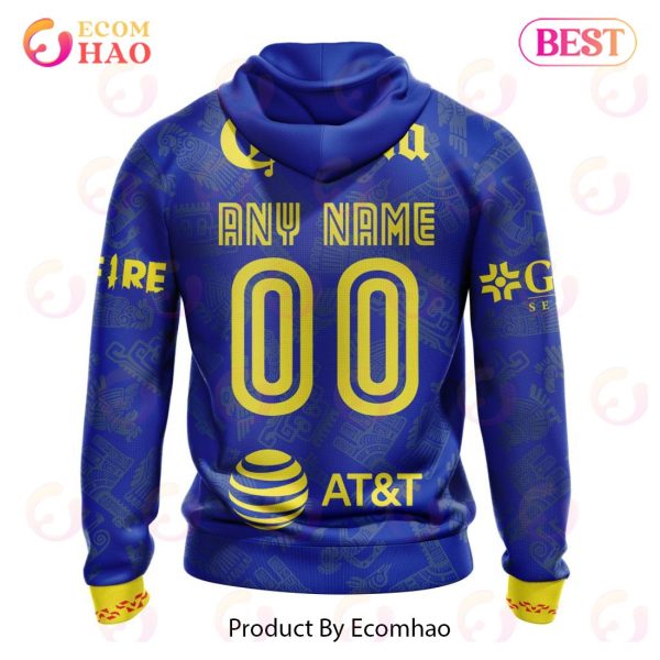 LIGA MX Club America 2023 – 2024 Away Aztec Design 3D Hoodie
