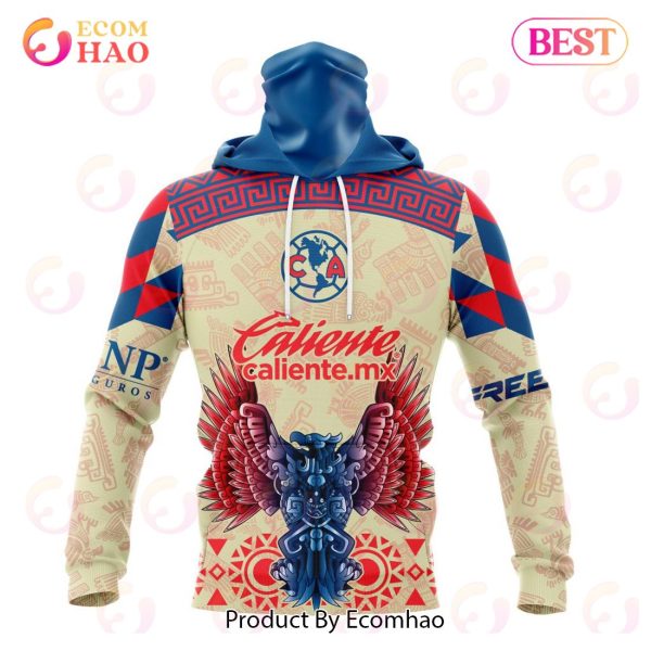LIGA MX Club America 2023 – 2024 Home Aztec Design 3D Hoodie