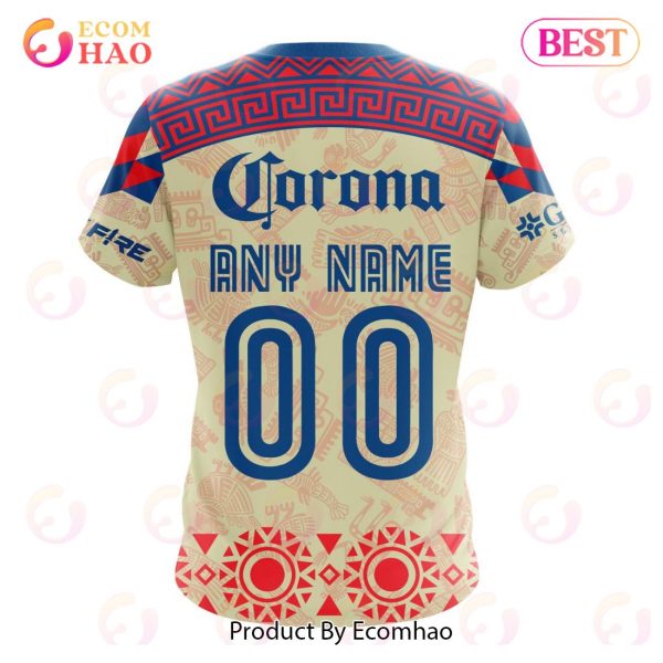 LIGA MX Club America 2023 – 2024 Home Aztec Design 3D Hoodie