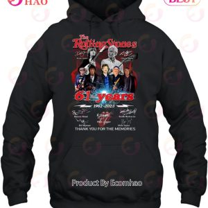 The Rolling Stones 61 Years 1962 – 2023 Thank You For The Memories T-Shirt