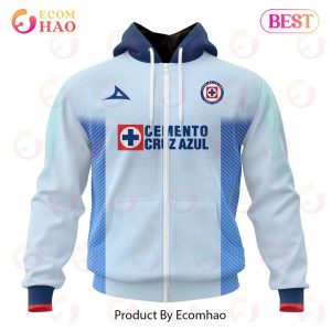 LIGA MX Cruz Azul 2023 – 2024 Away Kits 3D Hoodie