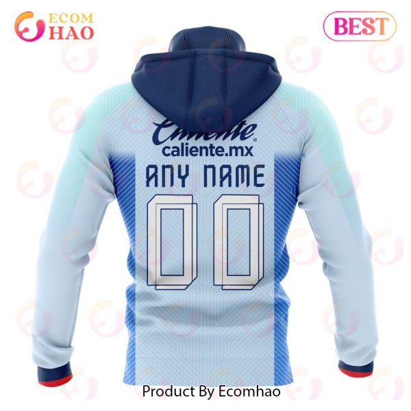 LIGA MX Cruz Azul 2023 – 2024 Away Kits 3D Hoodie