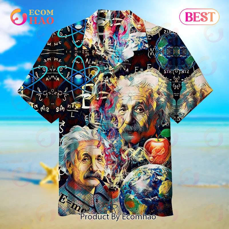 Albert Einstein Unisex Hawaiian Shirt