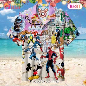 Disney And Marvel Unisex Hawaiian Shirt