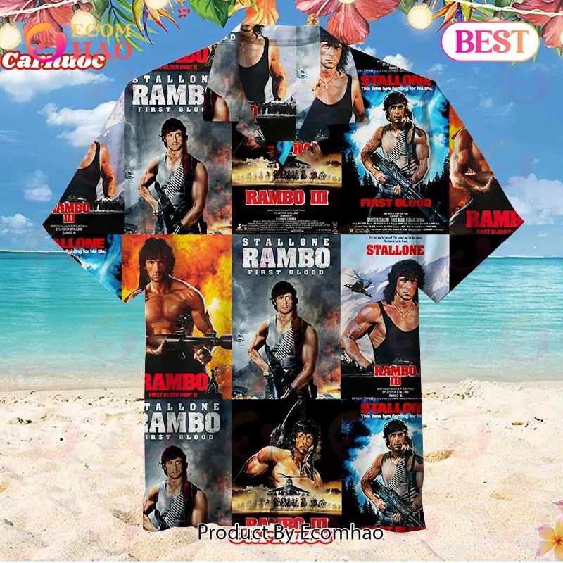 Stallone Rambo First Blood Unisex Hawaiian Shirt