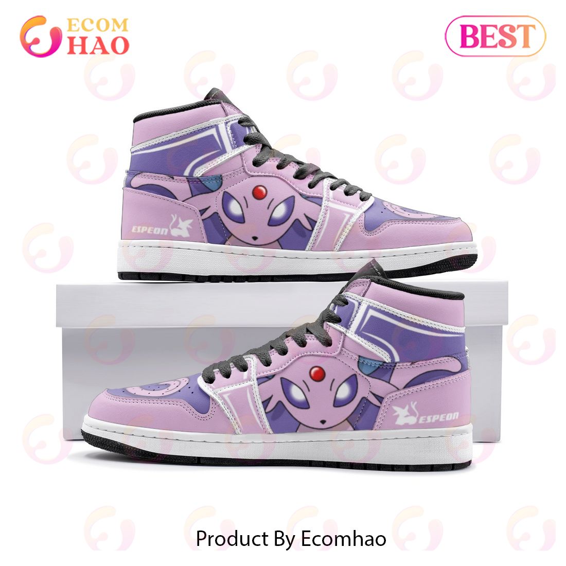 NEW] Espeon Pokemon Air Jordan 1, High Top Sneaker