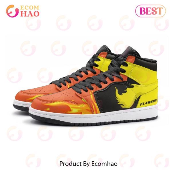 NEW] Flareon Pokemon Air Jordan 1, High Top Sneaker