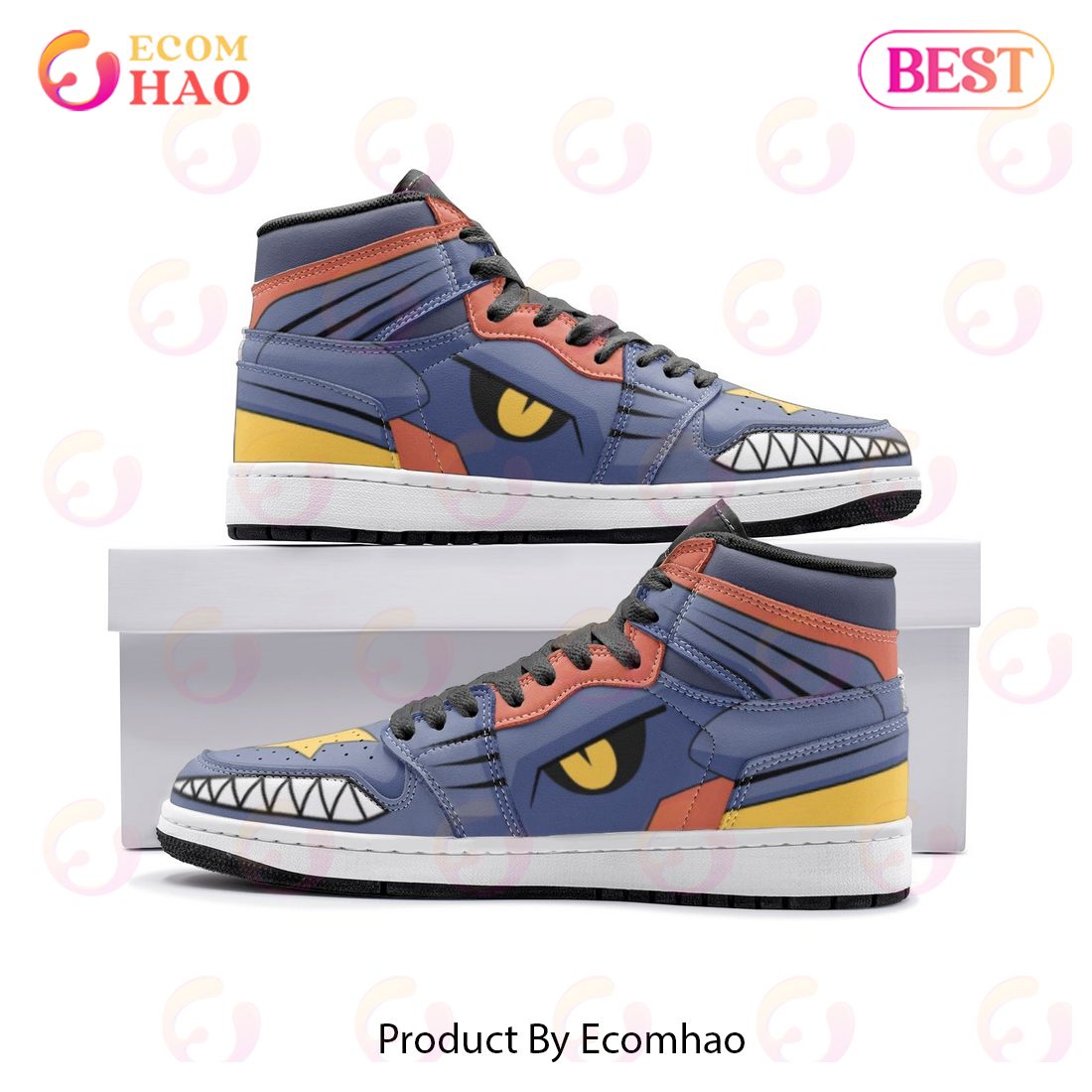 NEW] Garchomp Pokemon Air Jordan 1, High Top Sneaker