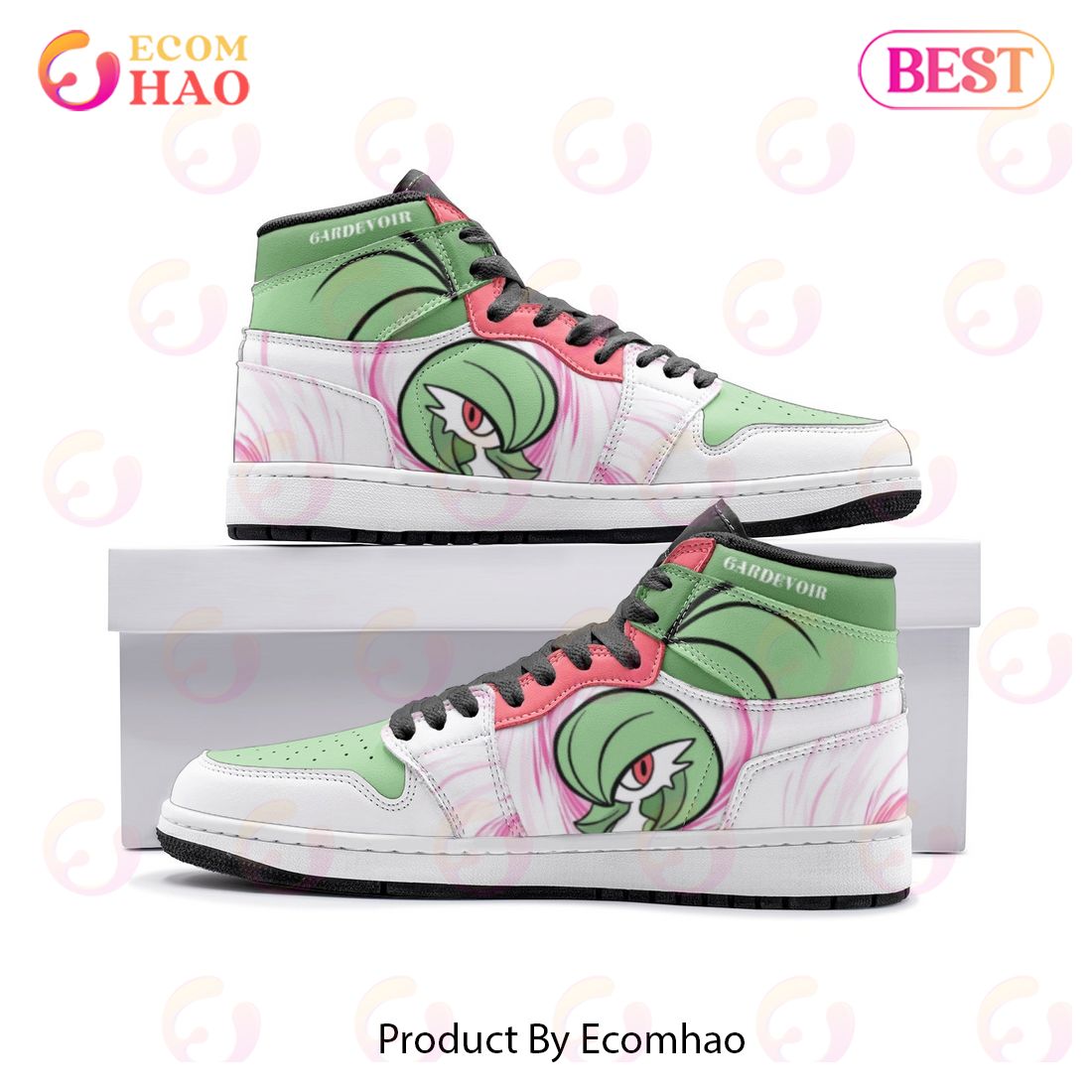 NEW] Gardevoir Pokemon Air Jordan 1, High Top Sneaker