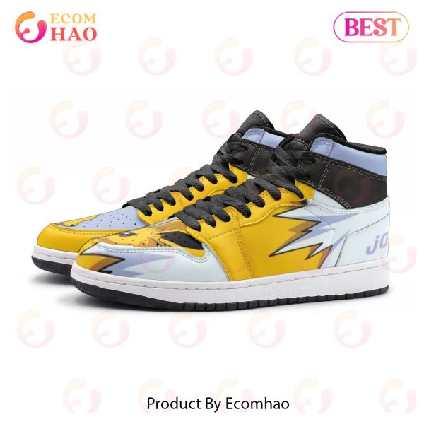 NEW] Jolteon Pokemon Air Jordan 1, High Top Sneaker