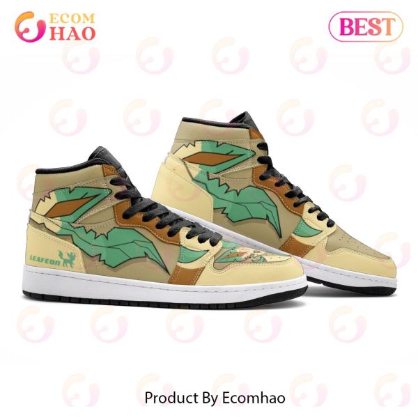 NEW] Leafeon Pokemon Air Jordan 1, High Top Sneaker