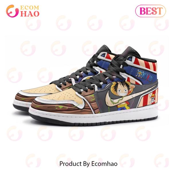 NEW] Luffy One Piece Air Jordan 1, High Top Sneaker