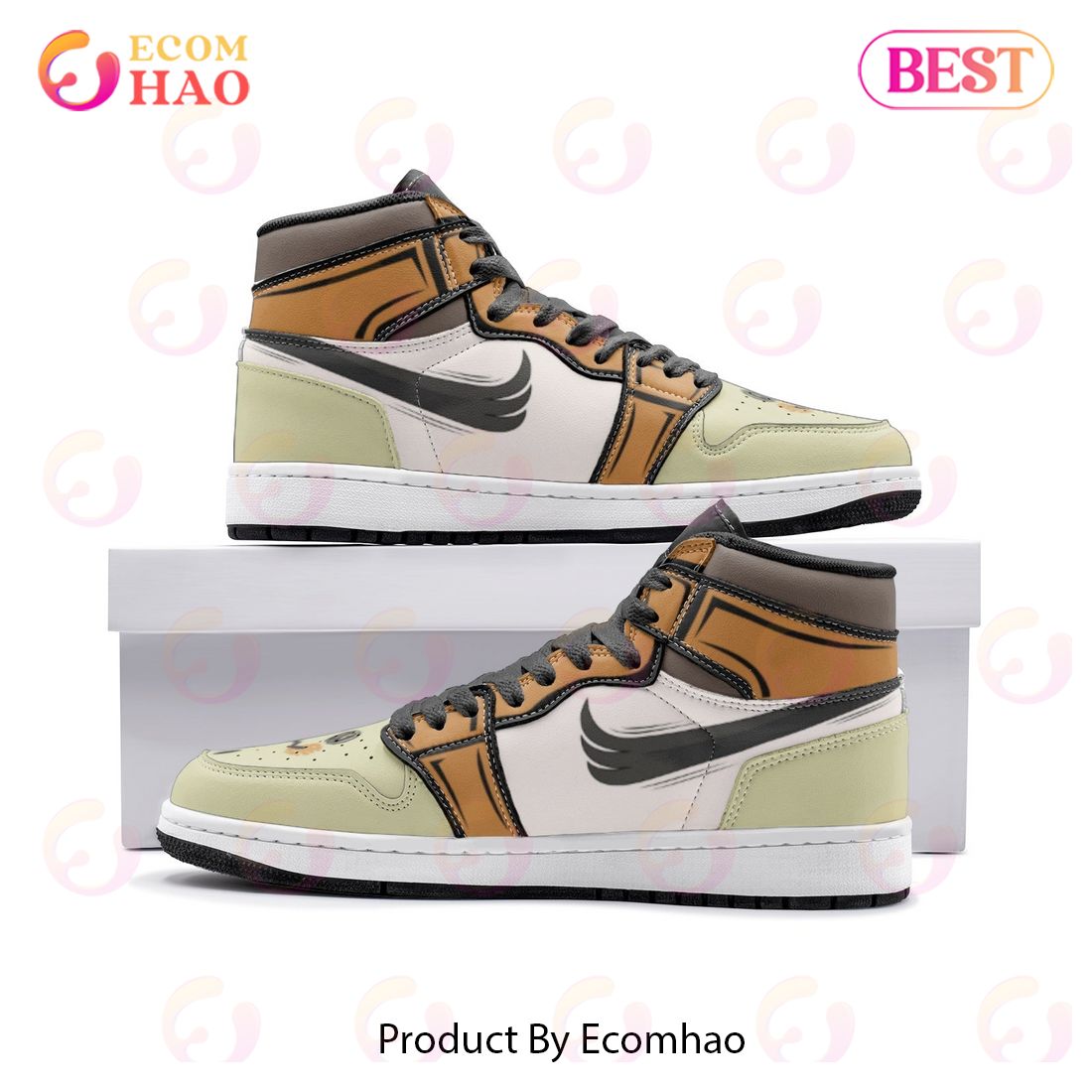 NEW] Mimikyu Pokemon Pokemon Air Jordan 1, High Top Sneaker