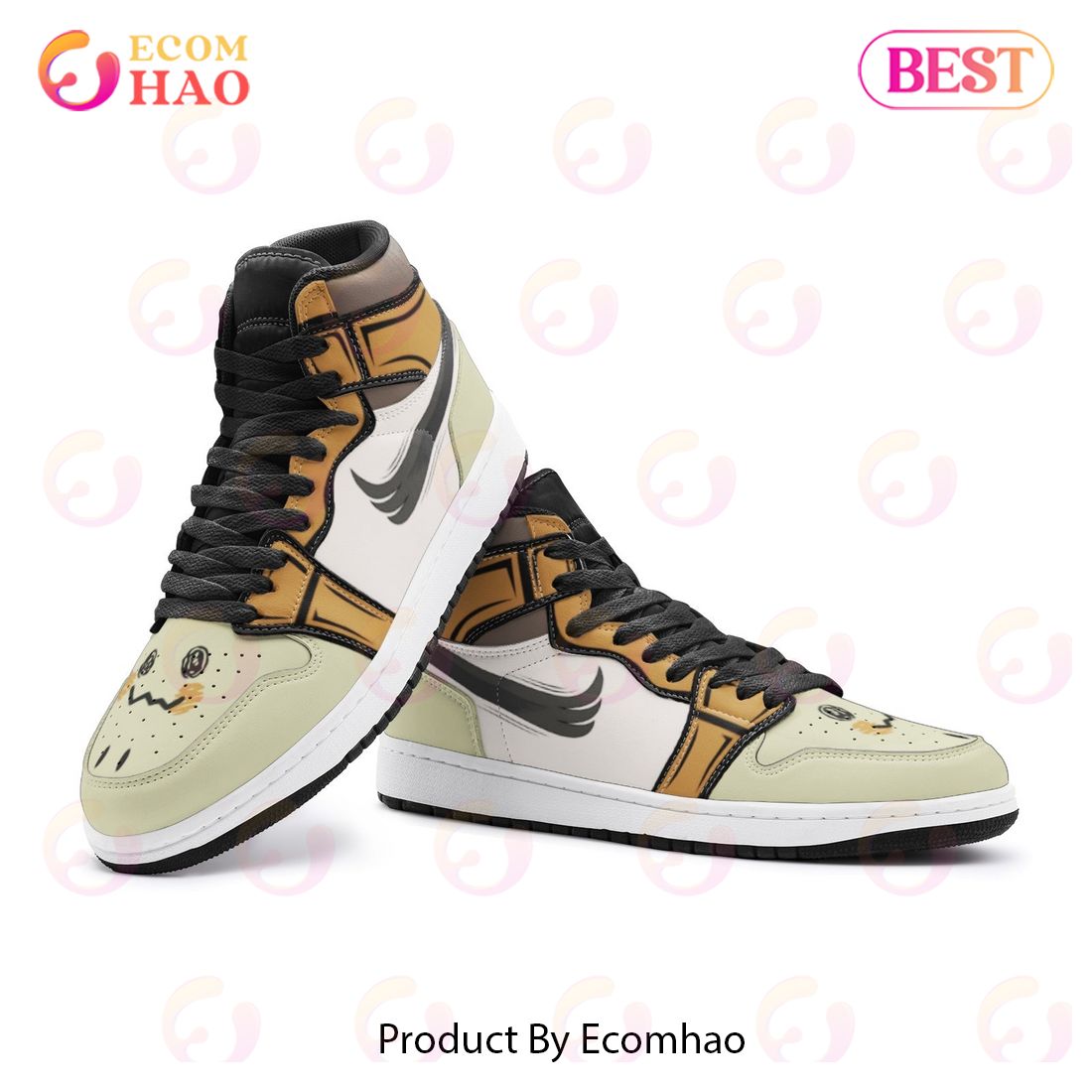 NEW] Mimikyu Pokemon Pokemon Air Jordan 1, High Top Sneaker