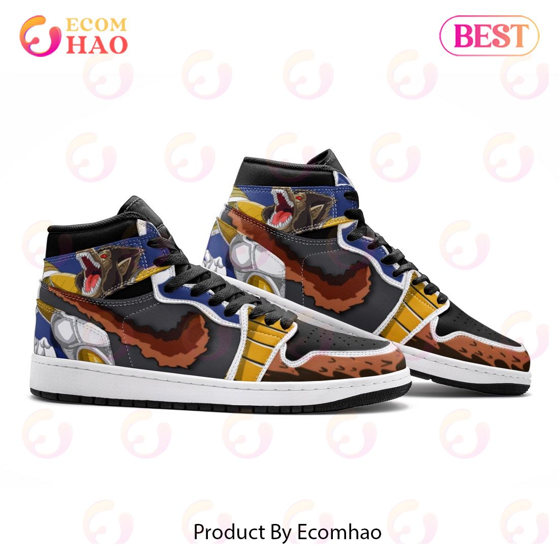 NEW] Vegeta and Great Ape Dragon Ball Air Jordan 1, High Top Sneaker