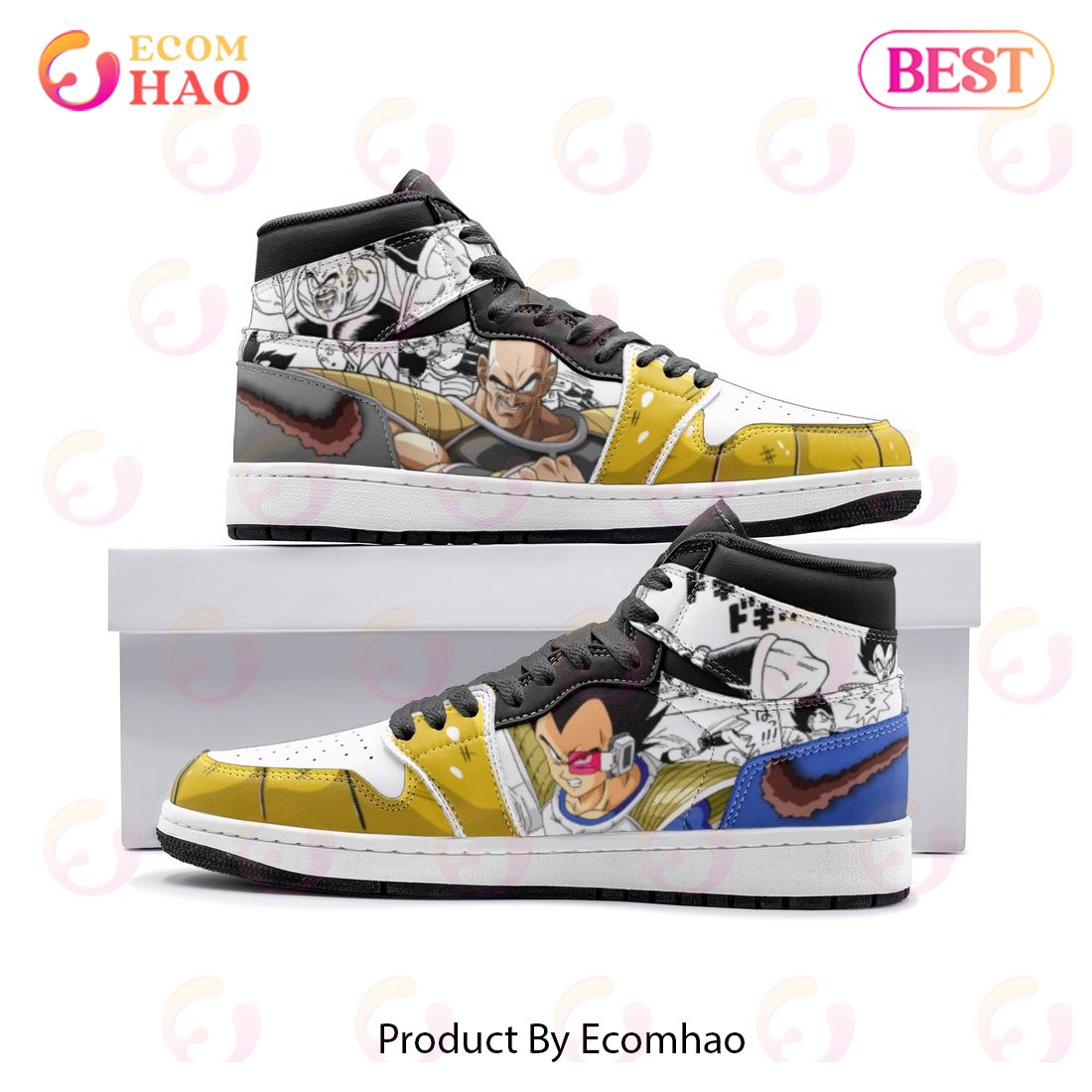 NEW] Vegeta and Nappa Dragon Ball Air Jordan 1, High Top Sneaker