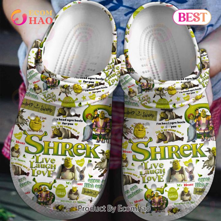 PREMIUM Shrek Live Laugh Love Clogs