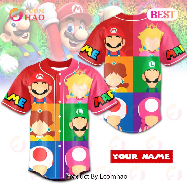 PREMIUM Mario Custom Baseball Jersey