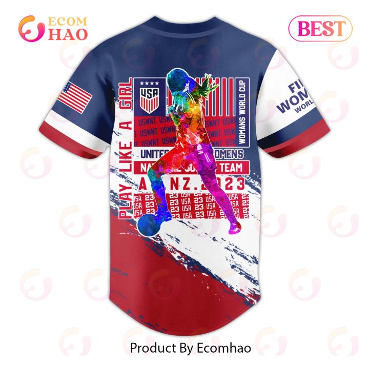 PREMIUM USWNT USA Custom Baseball Jersey