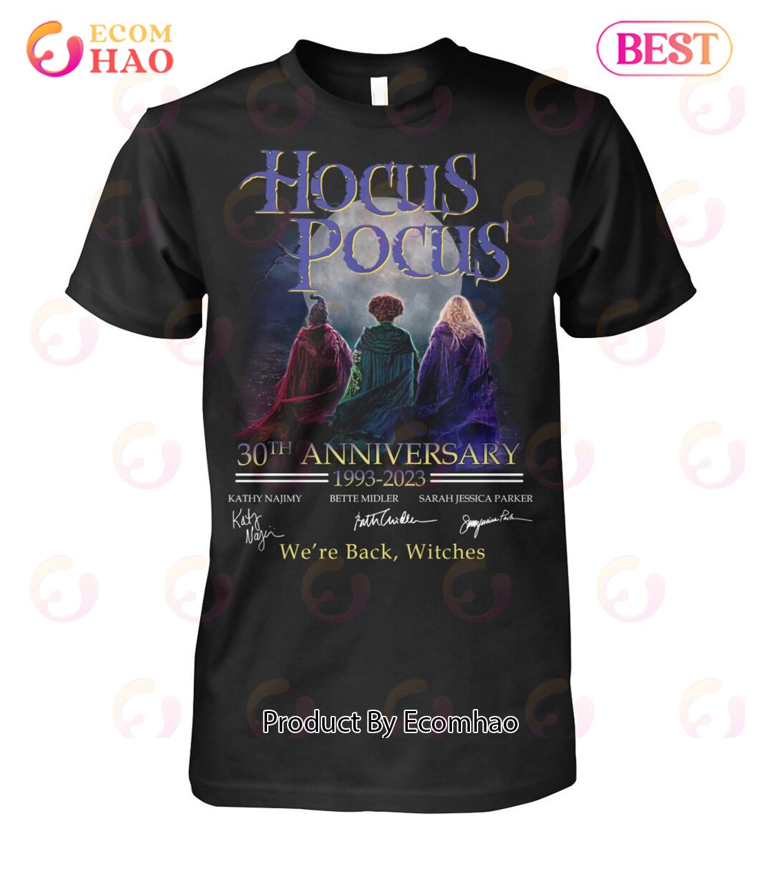 Hocus Pocus 30th Anniversary 1993 – 2023 We’re Back Witches T-Shirt