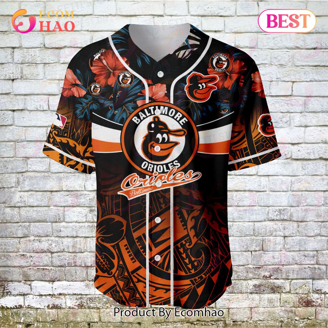 Baltimore Orioles – Major League Baseball Customized AOP Baseball Jersey