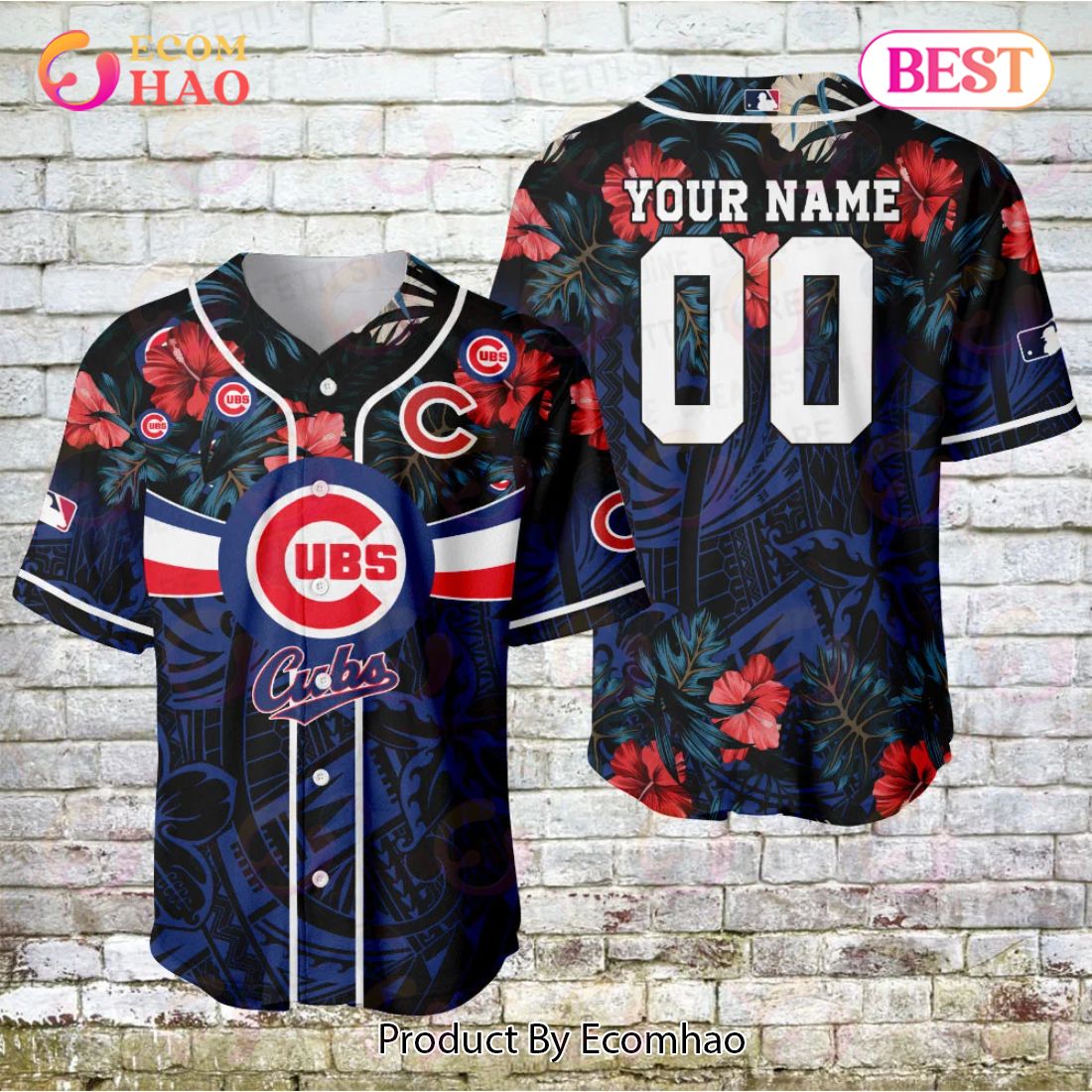 Chicago Cubs – Major League Baseball Customized AOP Baseball Jersey