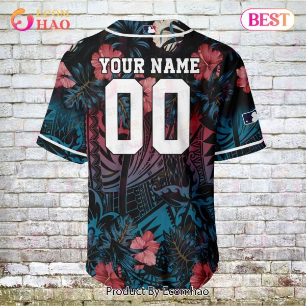 Miami Marlins – Major League Baseball Customized AOP Baseball Jersey