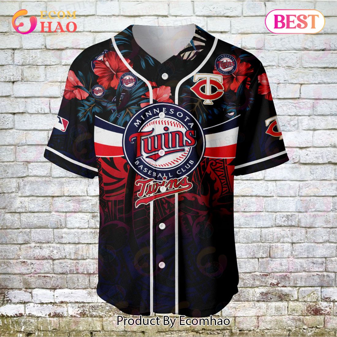 Minnesota Twins – Major League Baseball Customized AOP Baseball Jersey