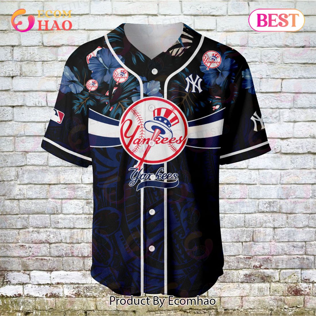 New York Yankees – Major League Baseball Customized AOP Baseball Jersey