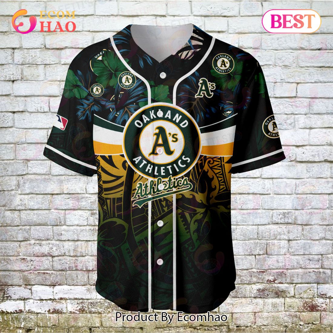 Oakland Athletics – Major League Baseball Customized AOP Baseball Jersey