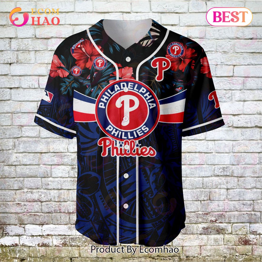 Philadelphia Phillies – Major League Baseball Customized AOP Baseball Jersey