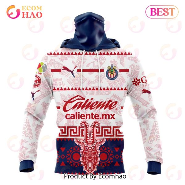 LIGA MX Chivas Guadalajara 2023 – 2024 Away Aztec Design 3D Hoodie