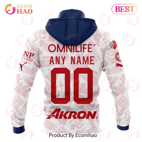 LIGA MX Chivas Guadalajara 2023 – 2024 Away Aztec Design 3D Hoodie