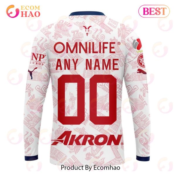 LIGA MX Chivas Guadalajara 2023 – 2024 Away Aztec Design 3D Hoodie