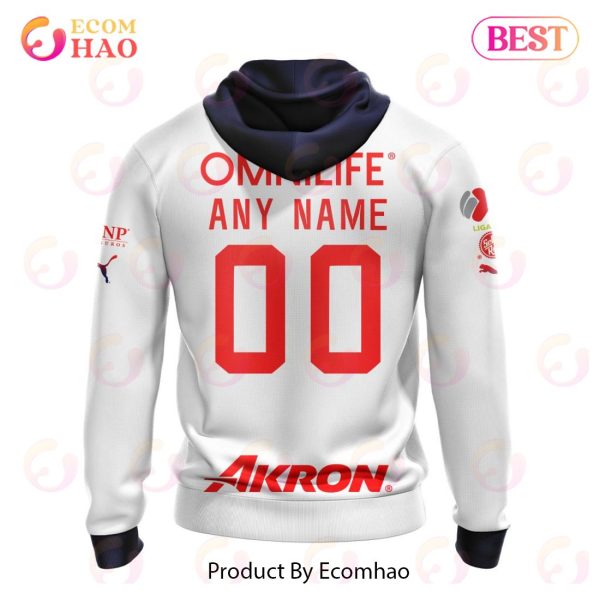 LIGA MX Chivas Guadalajara 2023 – 2024 Away Kits 3D Hoodie