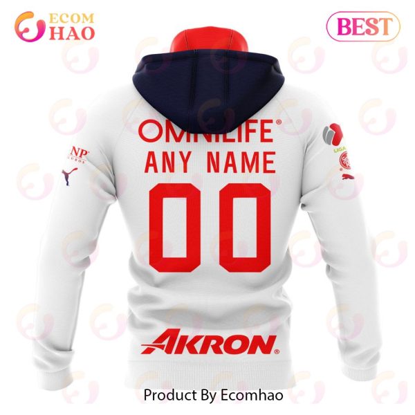 LIGA MX Chivas Guadalajara 2023 – 2024 Away Kits 3D Hoodie