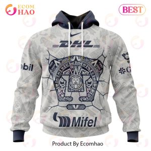 LIGA MX Pumas UNAM 2023 – 2024 Home Aztec Design 3D Hoodie