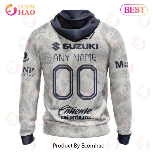 LIGA MX Pumas UNAM 2023 – 2024 Home Aztec Design 3D Hoodie