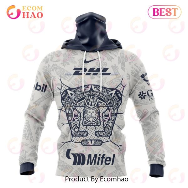 LIGA MX Pumas UNAM 2023 – 2024 Home Aztec Design 3D Hoodie