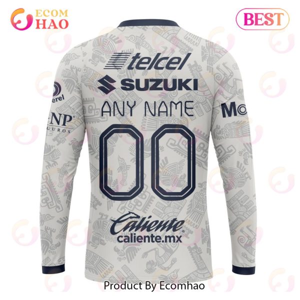 LIGA MX Pumas UNAM 2023 – 2024 Home Aztec Design 3D Hoodie