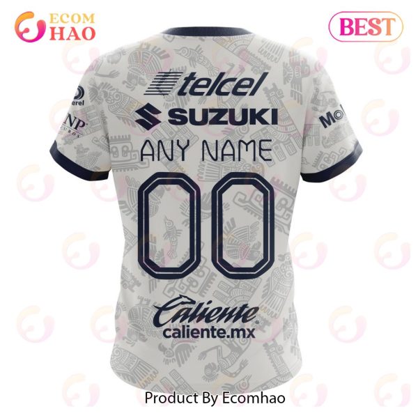 LIGA MX Pumas UNAM 2023 – 2024 Home Aztec Design 3D Hoodie