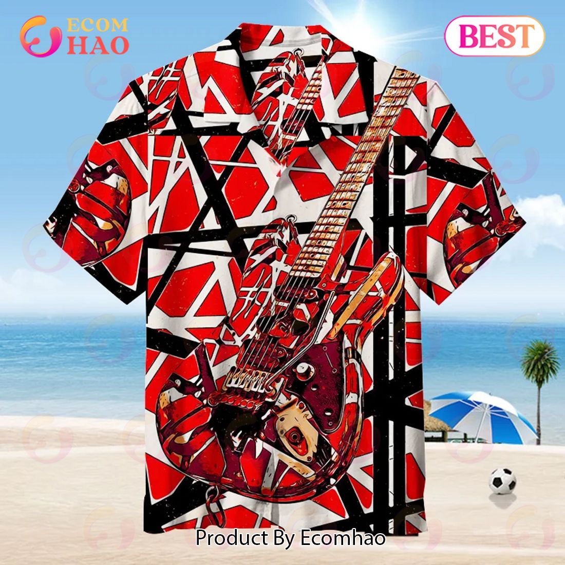 Van Halen Retro Summer Unisex Hawaiian Shirt