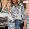 NEW] NHL Edmonton Oilers Hawaiian Design Woman Casual Shirt