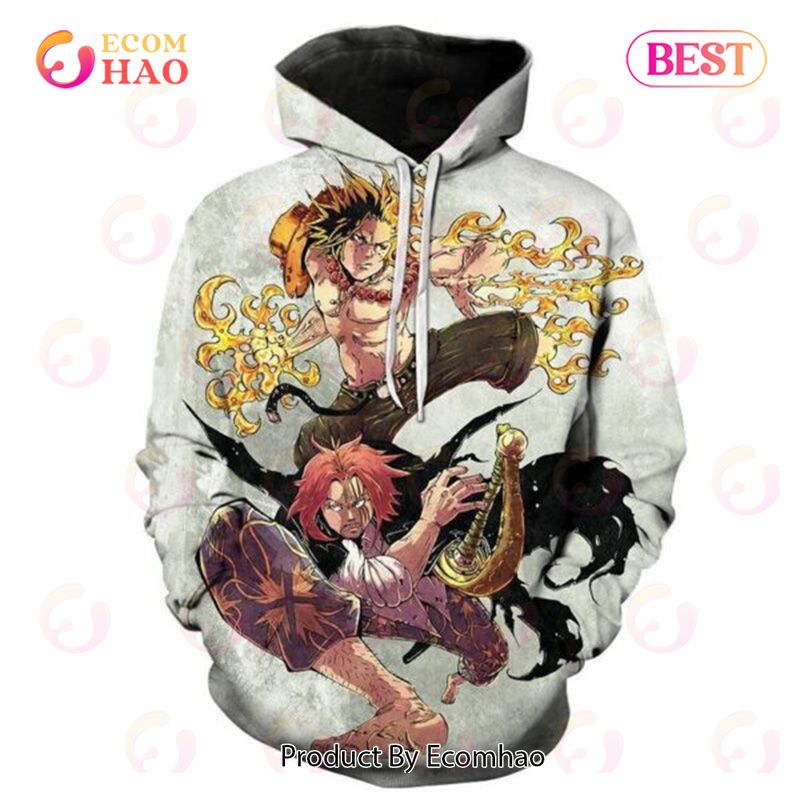 PREMIUM One Piece Ace and Shanks Hoodie